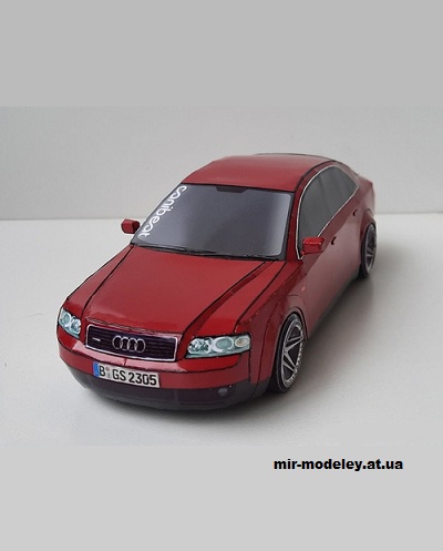 №14291 - Audi A4 B6 (МБА) из бумаги