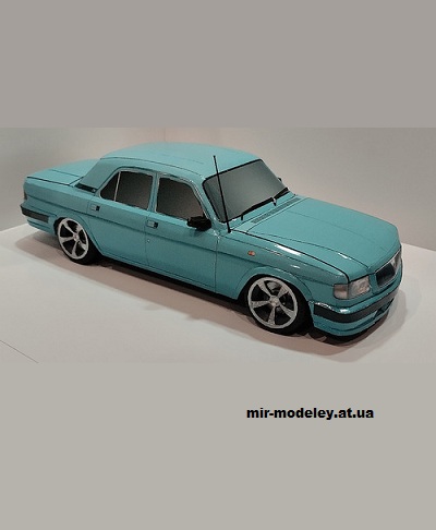 №14235 - ГАЗ-3110 «Волга» (Alex Vibe - Paper car tuning) из бумаги