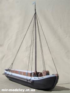 №1473 - Рыболовное судно Aalschokker Maria Theresia (Mondorfer Bastelbogen) из бумаги