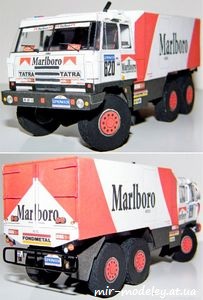 №1451 - Tatra 815 VD 13 350 6x6.1 Dakar 1988 (ABC 11/2008 ) из бумаги