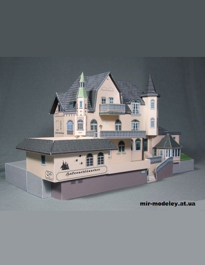 №1469 - Портовый замок Мондорф / Hafenschloesschen (Mondorfer Bastelbogen) из бумаги