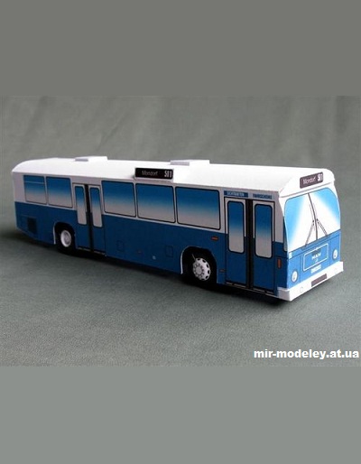 №1478 - Автобус Linie 501 - MAN SL 200 (Mondorfer Bastelbogen) из бумаги