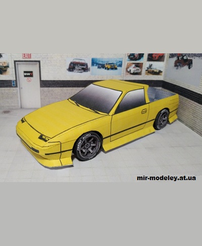 №14307 - Nissan 240 SX PickUp (МБА) из бумаги