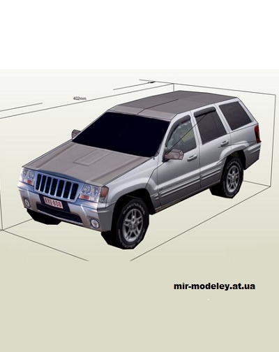 №14314 - Jeep Grand Cherokee WG (Даня Ермолаев - Мир бумажных автомобилей) из бумаги