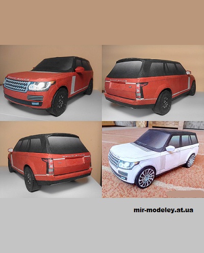 №14315 - Range Rover L405 (Даня Ермолаев - Мир бумажных автомобилей) из бумаги