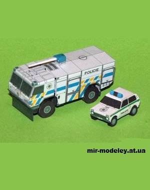 №14331 - CAS 30 S3R Tatra 815-7 & Lada Niva (Firebox 40, 41) из бумаги
