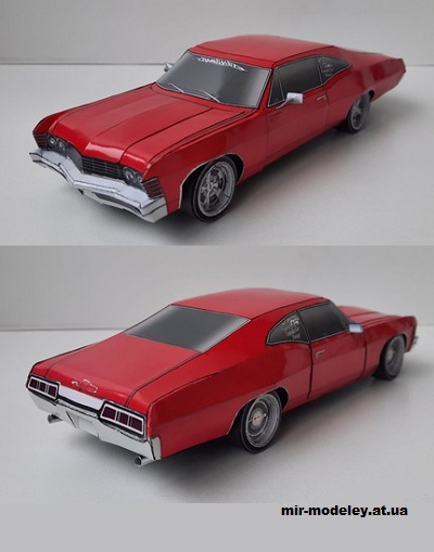 №14300 - Chevrolet Impala (МБА) из бумаги