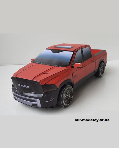 №14302 - Dodge RAM 2500 (2017) (МБА) из бумаги