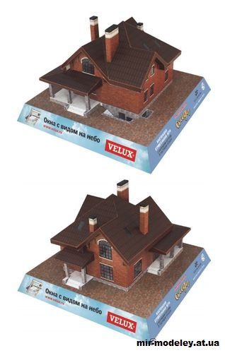 №14415 - Макет дома по проекту 58-75AL (Felis lynx) из бумаги