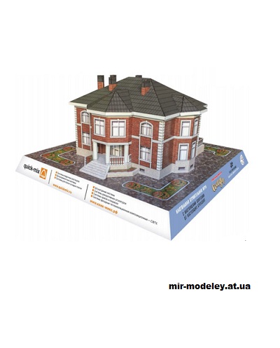 №14395 - Макет дома по проекту 45-90L (Felis lynx) из бумаги