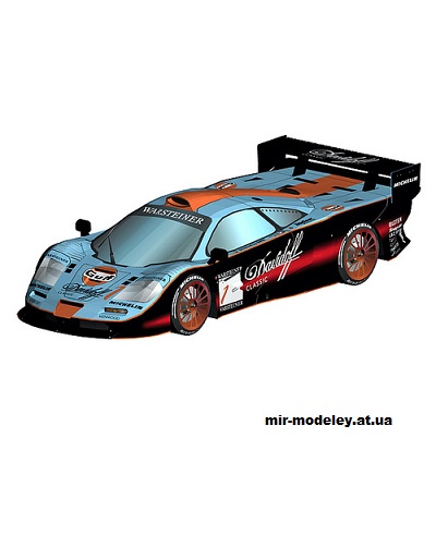 №14565 - McLaren F1 LM (SeyforeG Papercraft) из бумаги