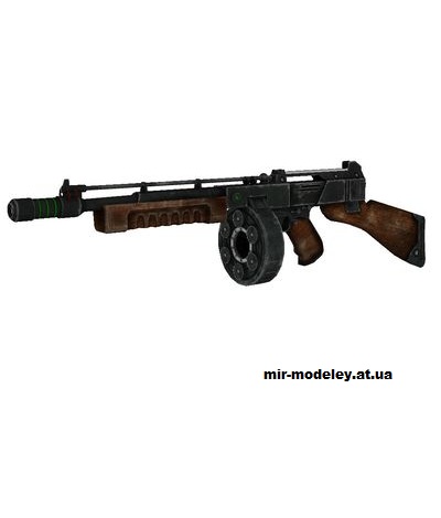 №14594 - Лазерный Томпсон (RCW) (Fallout: New Vegas - Vitold_Vessone) из бумаги