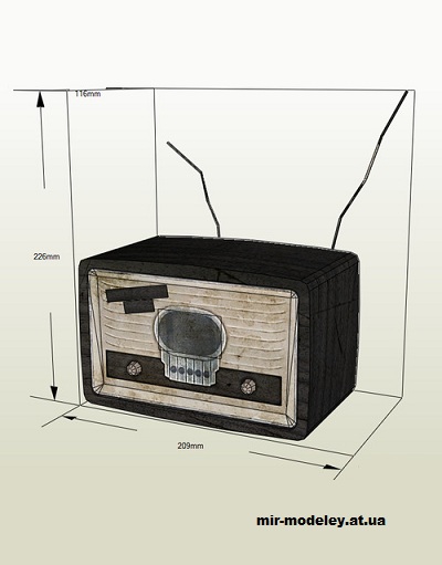 №14591 - Fallout Radio из бумаги