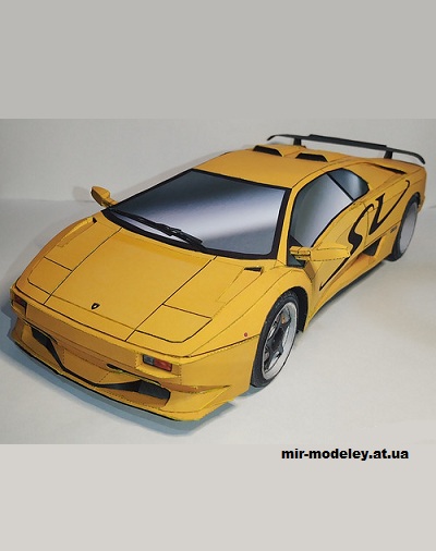 №14562 - Lamborghini Diablo SV (SeyforeG Papercraft) из бумаги
