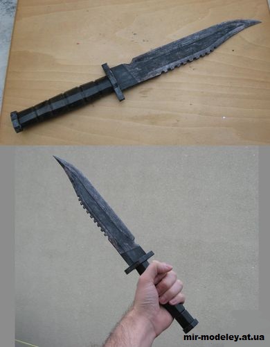 №14588 - Боевой нож / Combat Knife (Fallout 3) из бумаги