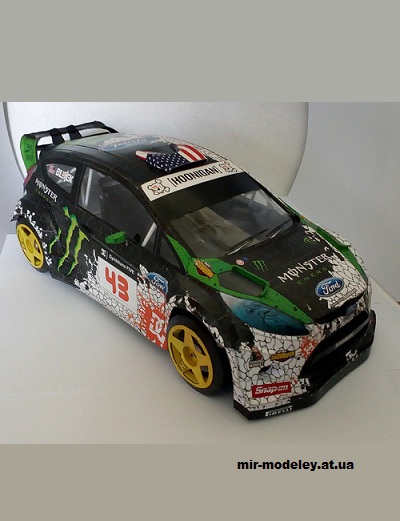 №14554 - Ford Fiesta ST HFHV (Hybrid Function Hoon Vehicle) (SeyforeG Papercraft) из бумаги