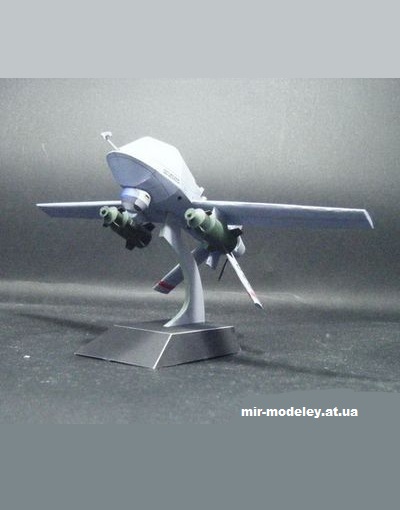 №14581 - Cartoon MQ-1 Predator из бумаги