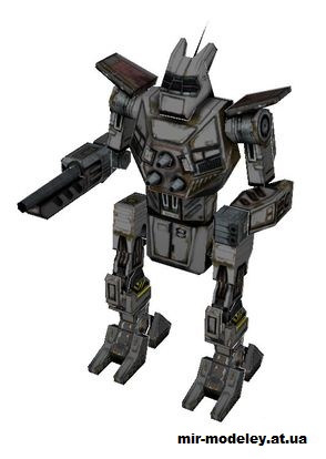 №14658 - Wolfhound (Mechwarrior 4) из бумаги