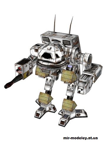 №14651 - Uller (Mechwarrior 4) из бумаги