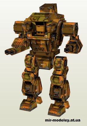 №14659 - Gladiator (Mechwarrior 4) из бумаги