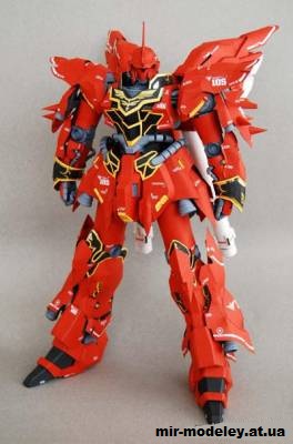 №14627 - MSN-06S Sinanju (Gundam) из бумаги