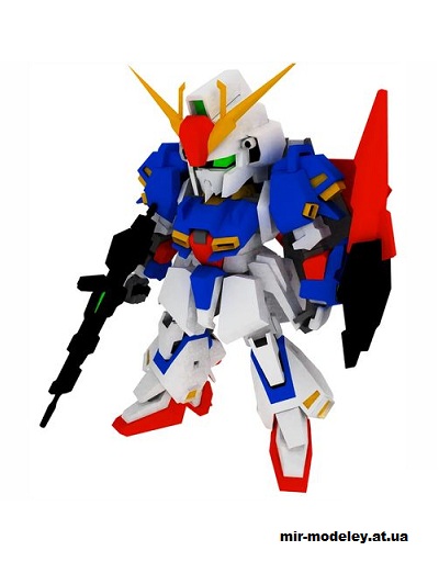 №14615 - SD MSZ-006 Zeta Gundam из бумаги