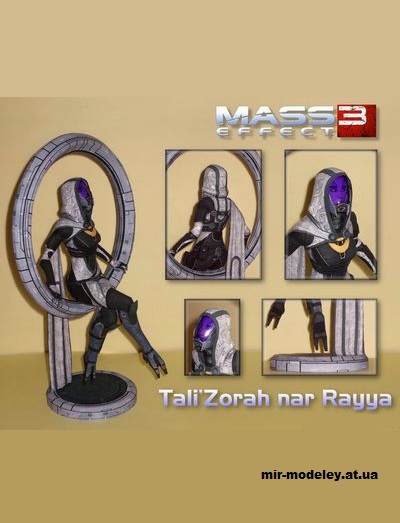 №14638 - Tali'Zorah nar Rayya (DaiShiHUN / Mass Effect 3) из бумаги