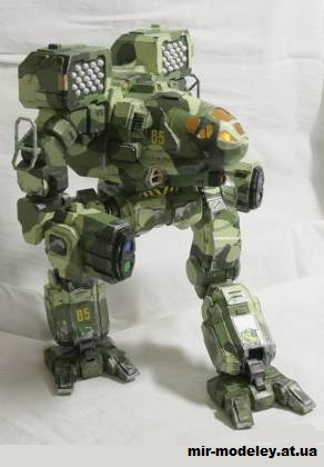 №14661 - Timber Wolf - Mad Cat (MechWarrior Online) [RuSL2125] из бумаги