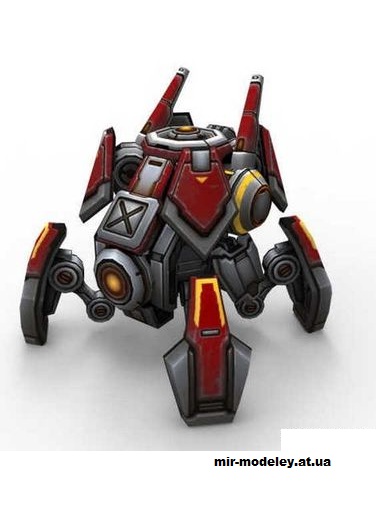 №14672 - Widow Mine (StarCraft) из бумаги