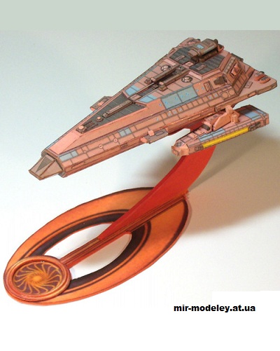 №14691 - Bajoran Freighter (Star Trek) из бумаги