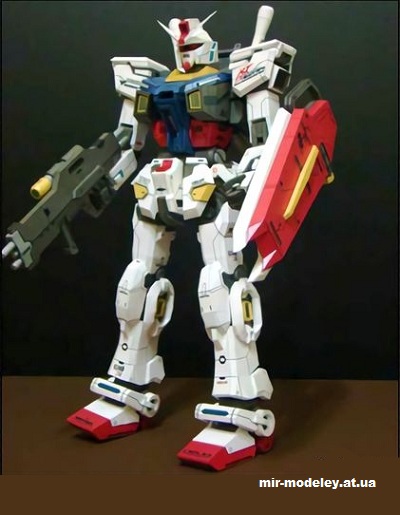 №14607 - Gundam RX-78-2 Ver. Evolve из бумаги
