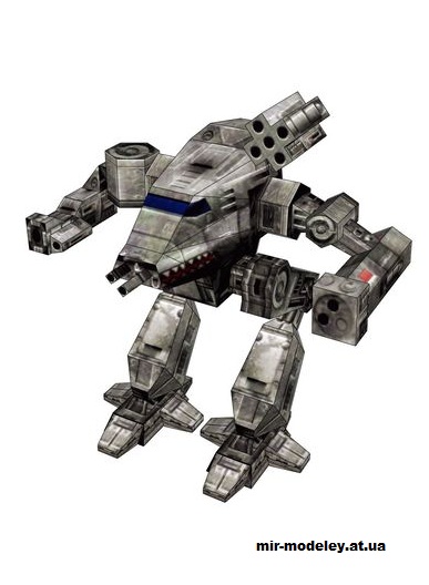 №14657 - Bushwacker (Mechwarrior 3) из бумаги
