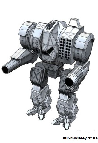 №14648 - Grizzly (MechWarrior) из бумаги