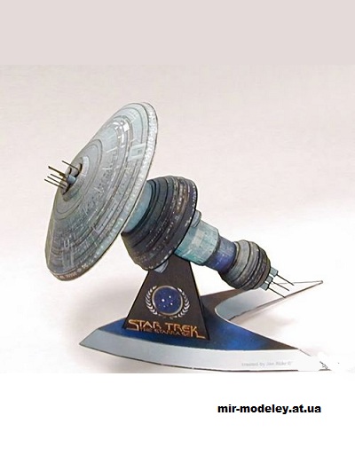 №14674 - NG Oumal Class Orbital Starbase (Star Trek) из бумаги
