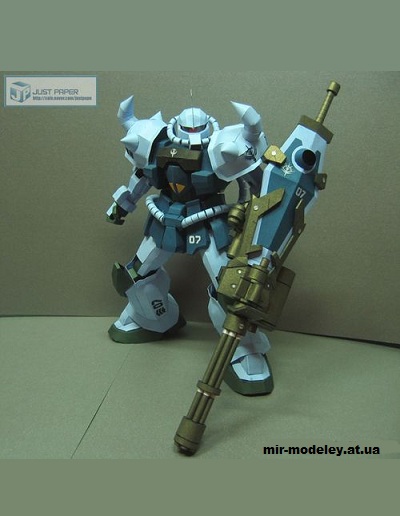 №14619 - MS-07B-3 Gouf Custom (blackgentle) из бумаги
