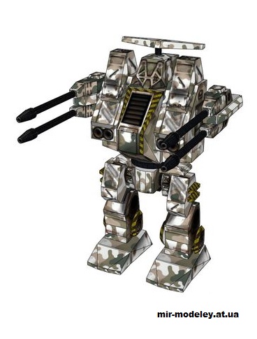 №14649 - RifleMan (Mechwarrior 4) из бумаги