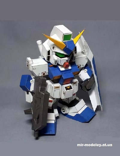 №14612 - SD RX-78NT-1 (Gundam) из бумаги