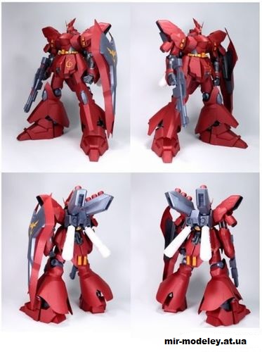 №14617 - MSN-04 Sazabi Gundam из бумаги