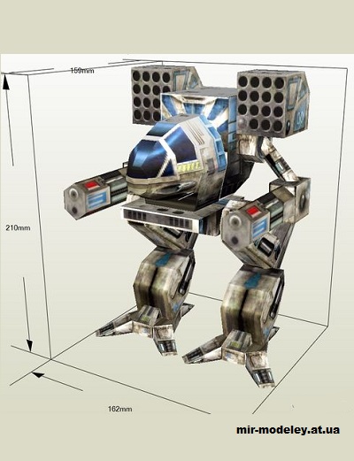 №14644 - MadCat (Mechwarrior 3) из бумаги