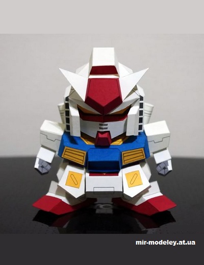 №14604 - SD RX-78-2 Gundam из бумаги
