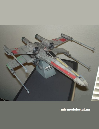 №14715 - T-65 X-Wing (Star Wars) из бумаги