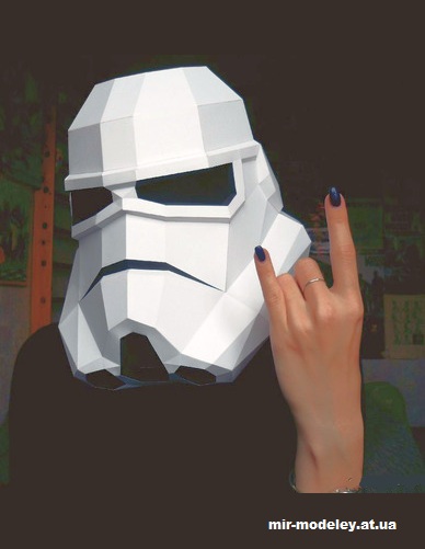№14780 - Шлем штурмовика / Stormtrooper Helmet (Star Wars) из бумаги