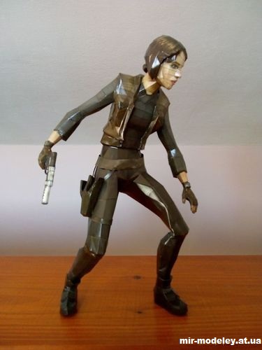 №14736 - Jyn Erso - Rogue One - Star Wars (Jurai Saska) из бумаги