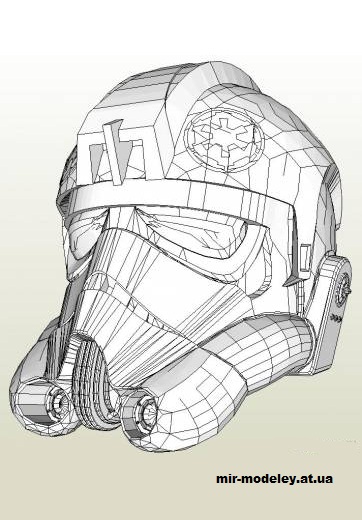№14793 - Tie Fighter Pilot Helmet (Star Wars) из бумаги