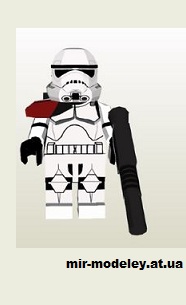 №14769 - Lego Storm Trooper (Star Wars) из бумаги