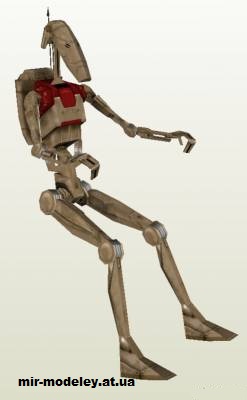 №14786 - Battle droid B1 (StarWars) из бумаги