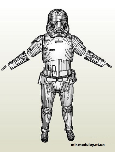 №14774 - EP 7 Stormtrooper Full Armor (Star Wars) из бумаги