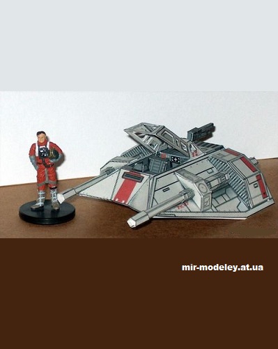 №14718 - T-47 Snowspeeder (Star Wars) из бумаги