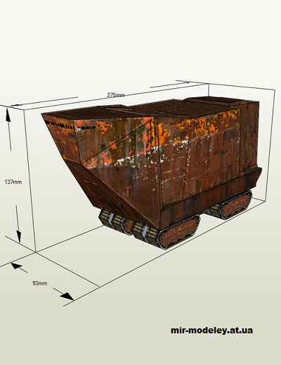 №14758 - Sandcrawler (Star Wars) из бумаги