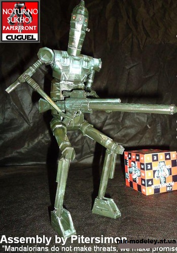 №14738 - Star Wars - IG-88 Assassin Droid из бумаги
